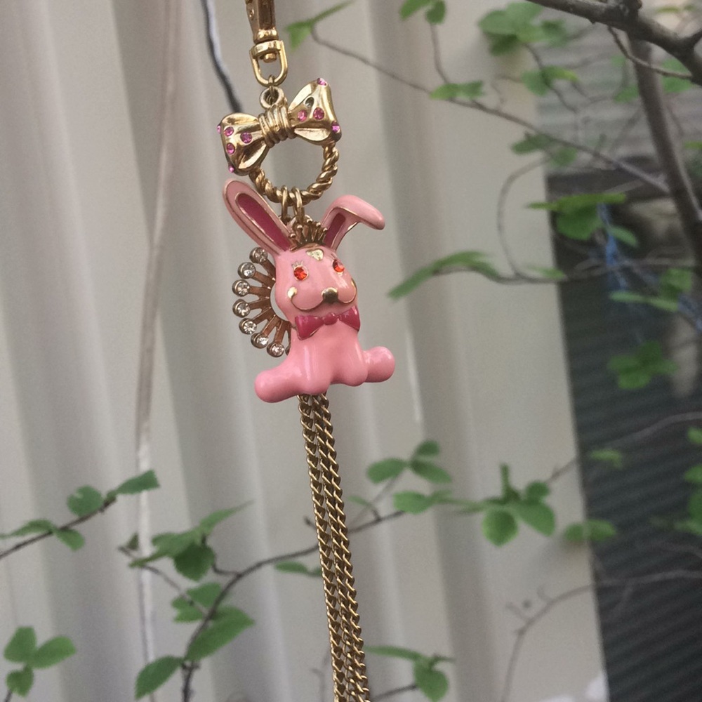 Vintage Betsey Johnson Bunny charm